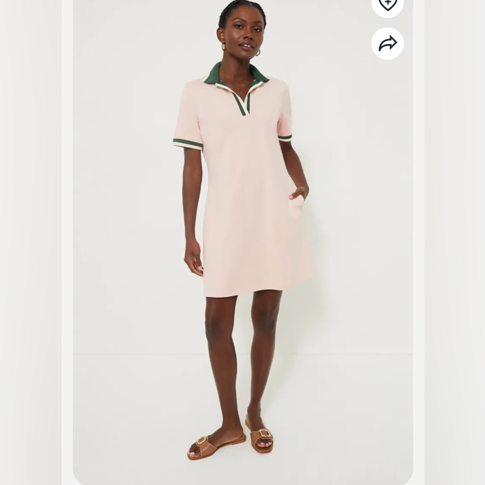 NWT Tuckernuck Tan Black Trim Hutton Polo Tennis Resort Dress Sz Xl, XXL